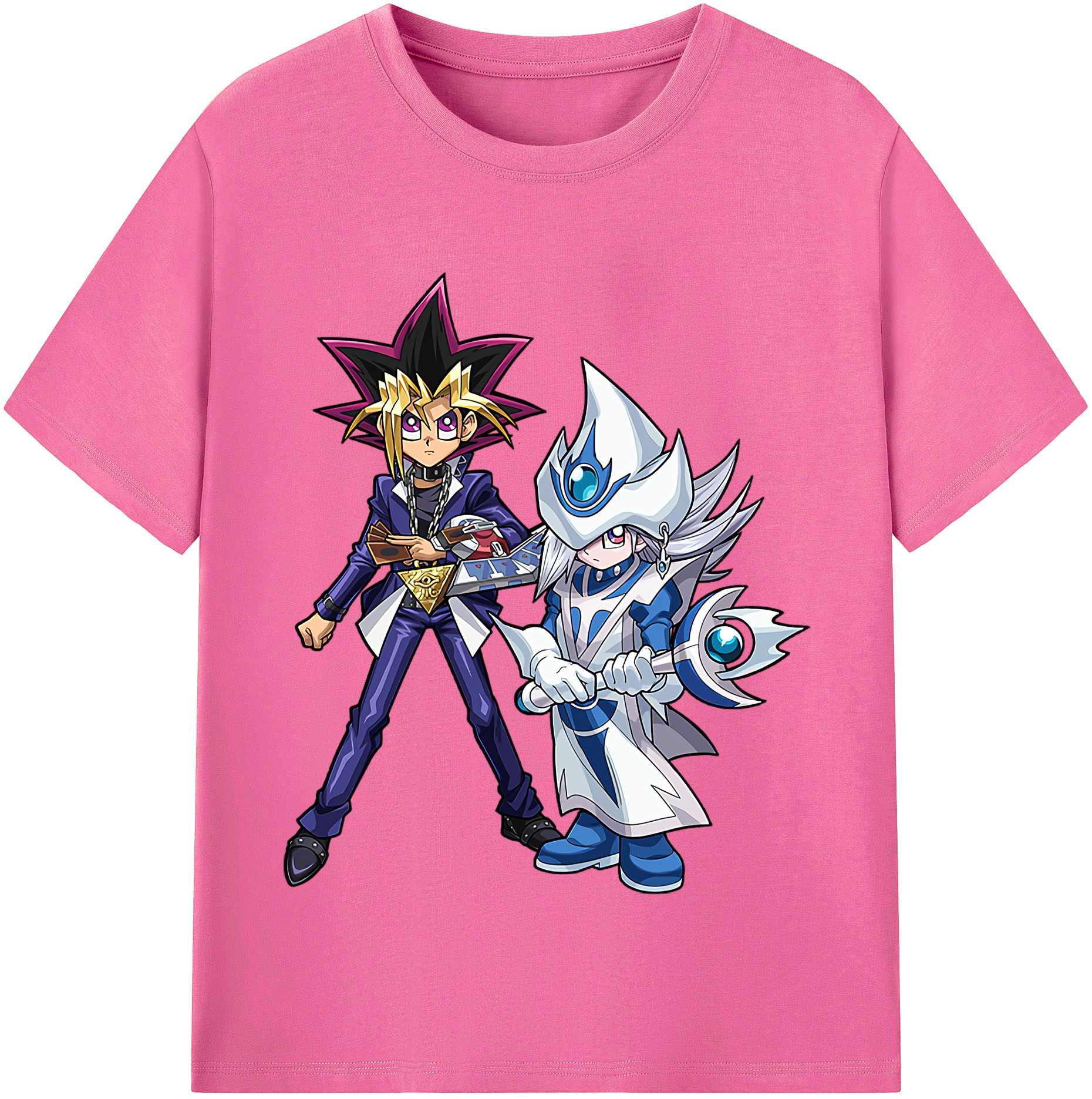 （画像用） 遊☆戯☆王 Yu-Gi-Oh! レディースカジュアルプリントTシャツ（綿100％）